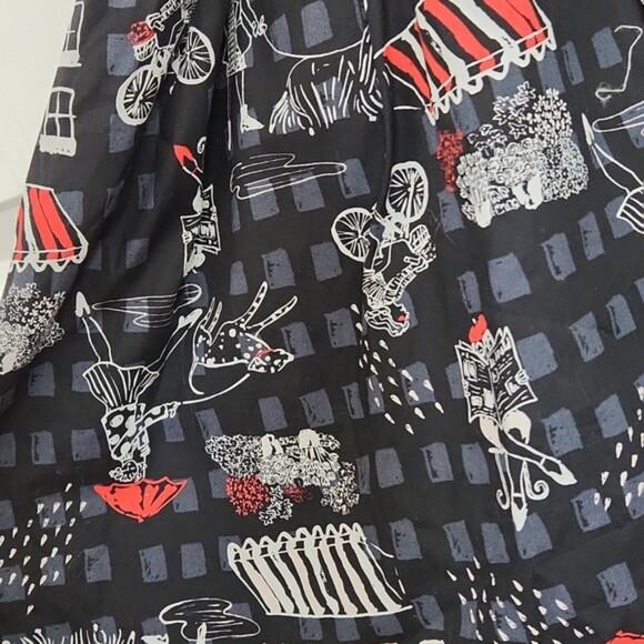 Modcloth Community Brunch Button Front Shirt Dress, Black, Size 4X - Picture 8 of 10